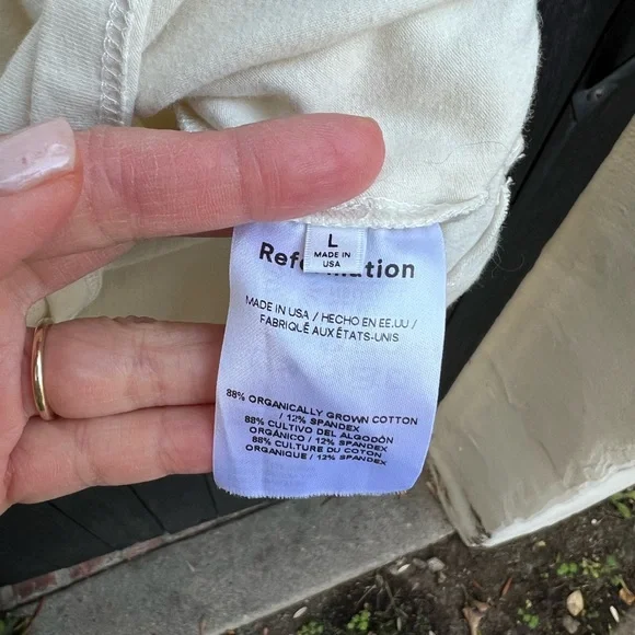 Reformation Ivory Kelia Knit Long Sleeve Top - Picture 3 of 5